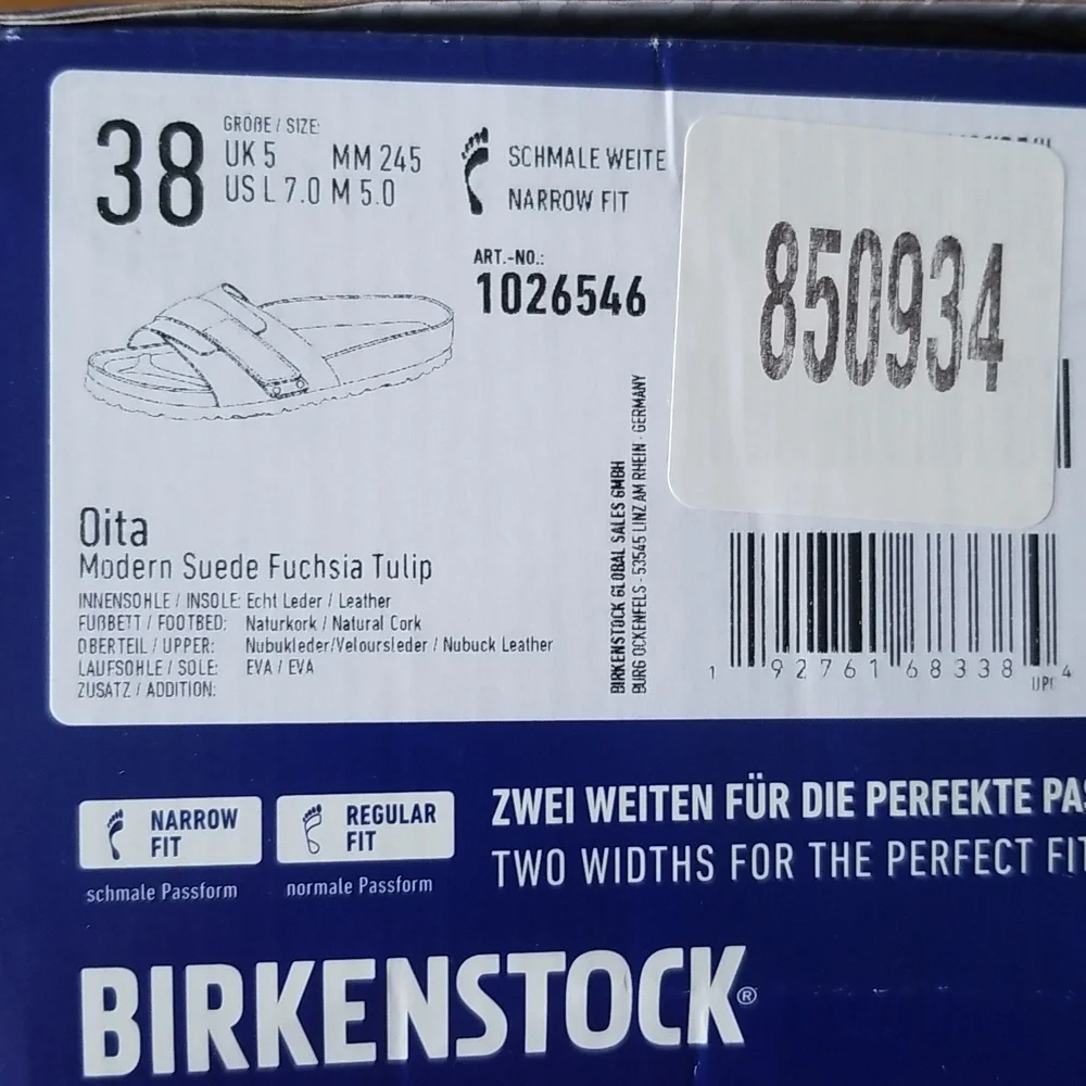 Birkenstock Oita Slide Sandal in Fuchsia - Picture 12 of 12